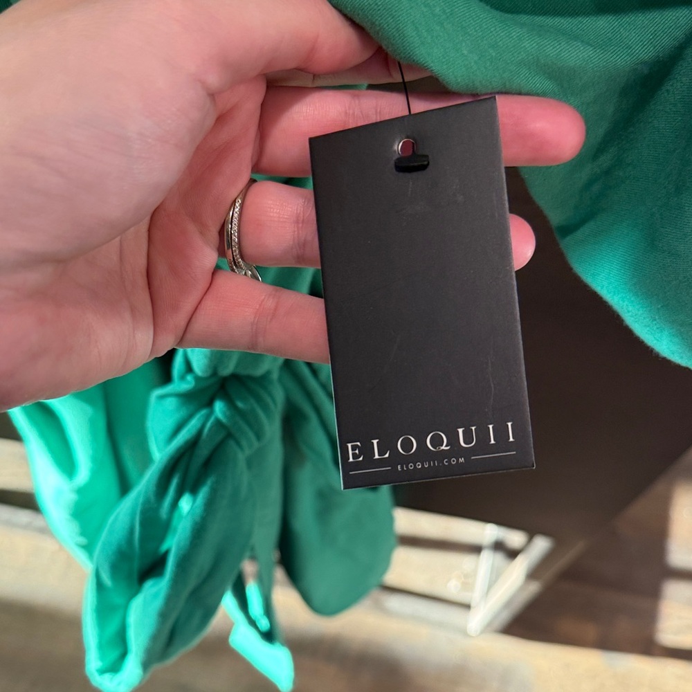 Eloquii Vibrant Green Dress - Picture 3 of 5